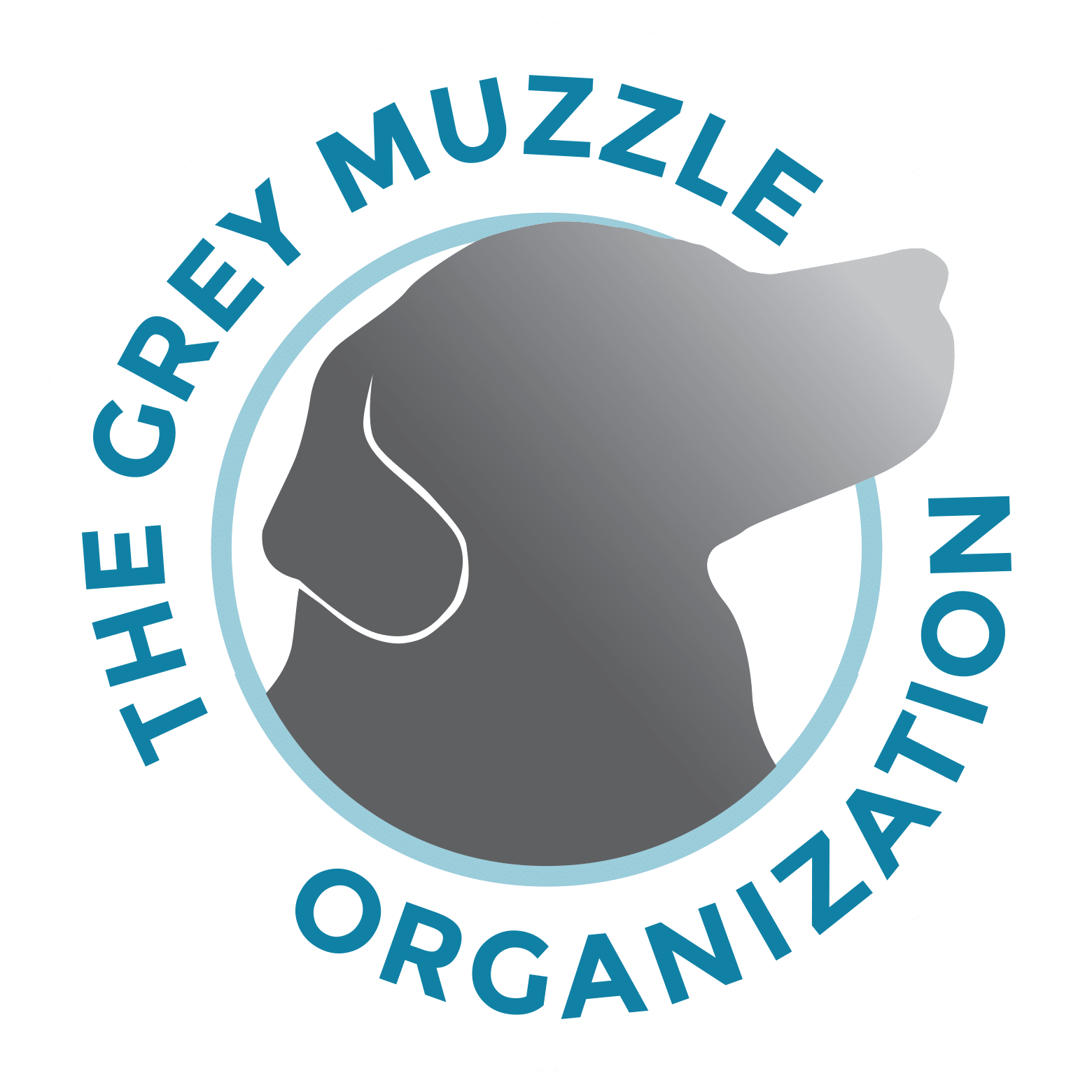 Grey Muzzle Organization logo supporting senior dog care